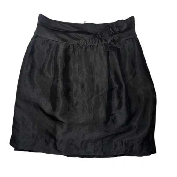 Kate Spade Women’s Maura Silk Blend Black Mini Skirt ~ Size 8 - Picture 5 of 7